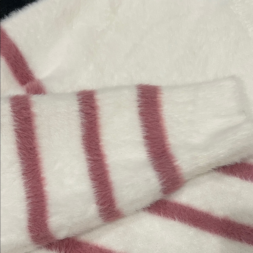 BAILEY 44 Pink and White Striped Turtleneck Sweater - Picture 4 of 6